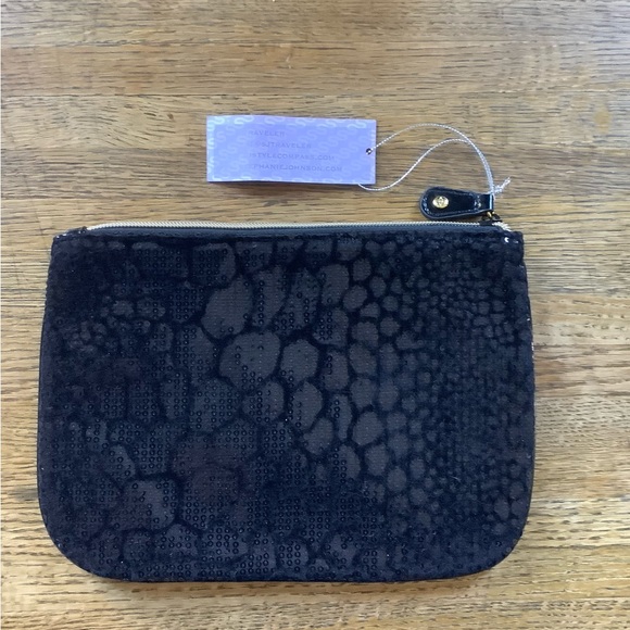 Stephanie Johnson black sequined clutch - Picture 1 of 7